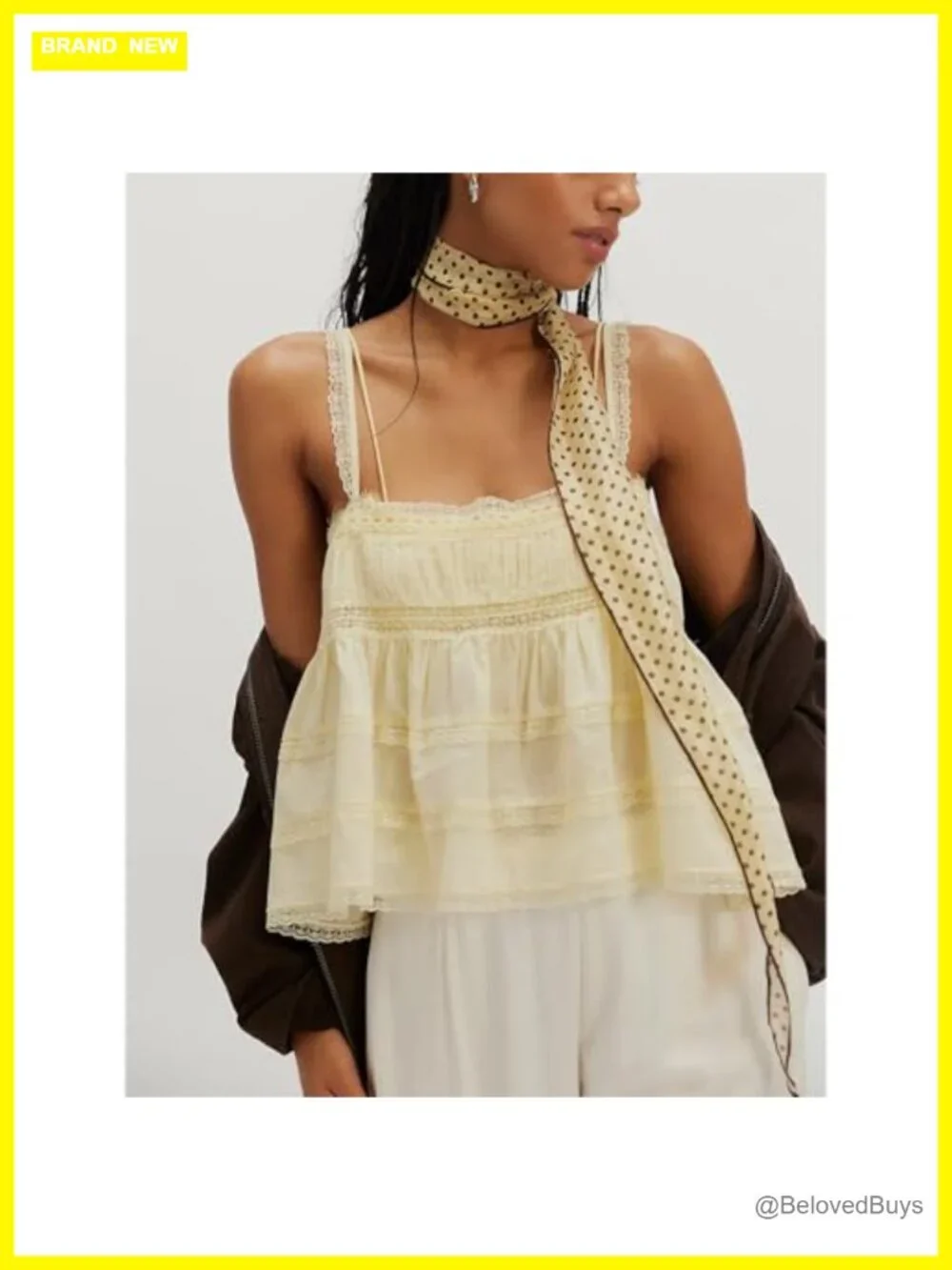 Women Y2K Lace Patchwork Ruffled Peplum Tank Top Backless Babydoll Camisole